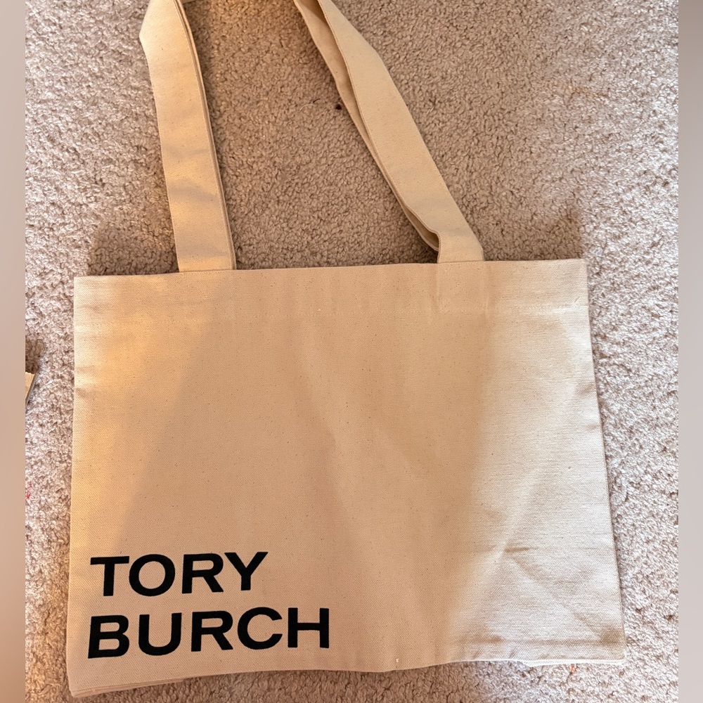 Tory Burch Beige Canvas Tote